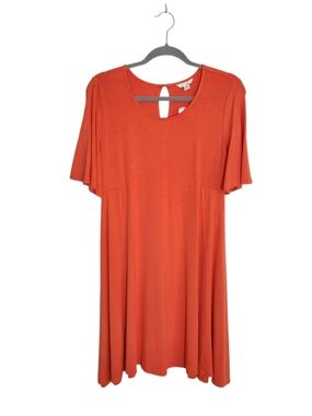 Cato Casual Orange A-line Dress Size Small NWT